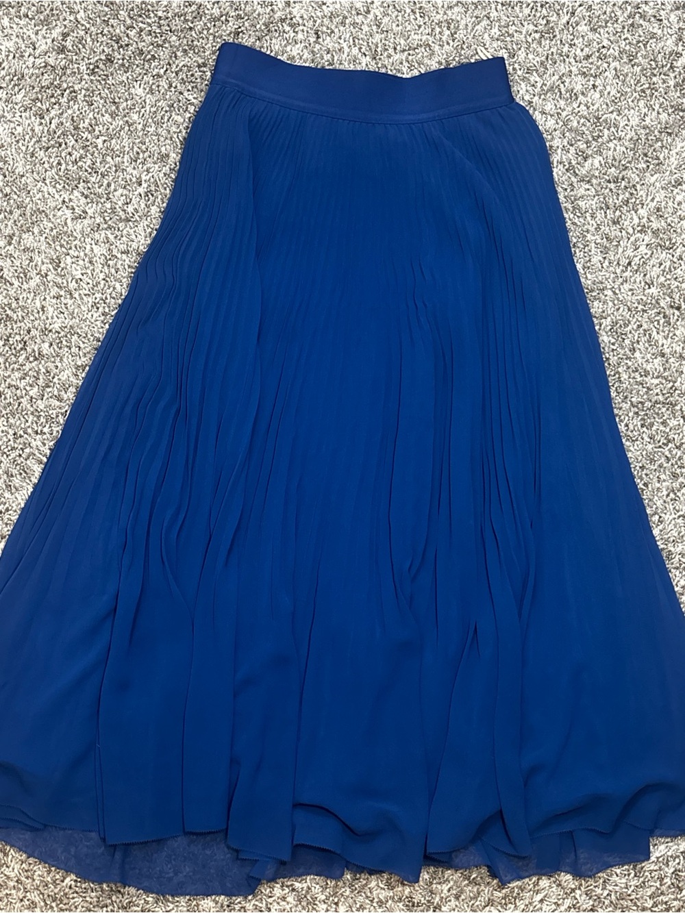 Wilfred Royal Blue Pleated Maxi Skirt